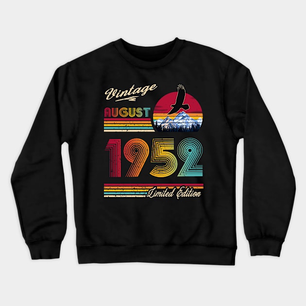 August 1952 Birthday Crewneck Sweatshirt by Green Splash